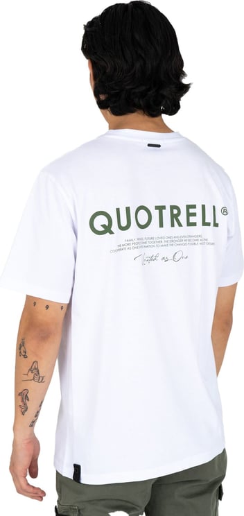 Quotrell Jaipur T-shirt | White/army Wit