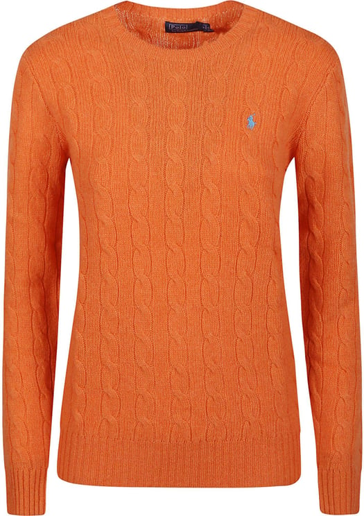 Ralph Lauren Julianna Long Sleeve Sweater Yellow & Orange Geel