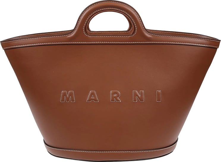 Marni Tropicalia Small Handbag Brown Bruin