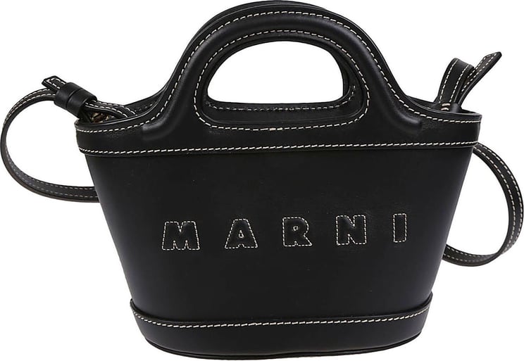 Marni Tropicalia Micro Bag Black Zwart