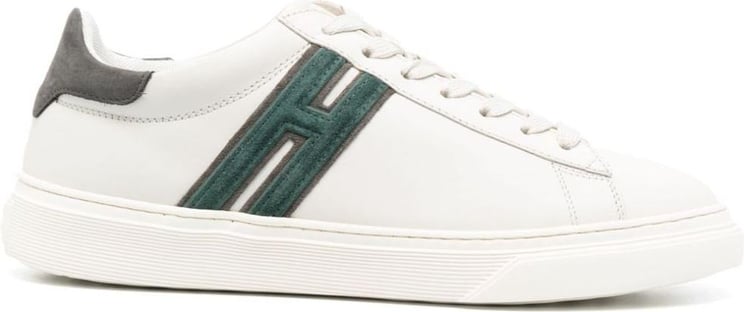 HOGAN Sneakers Cassetta In Pelle Bianco H Verde Wit