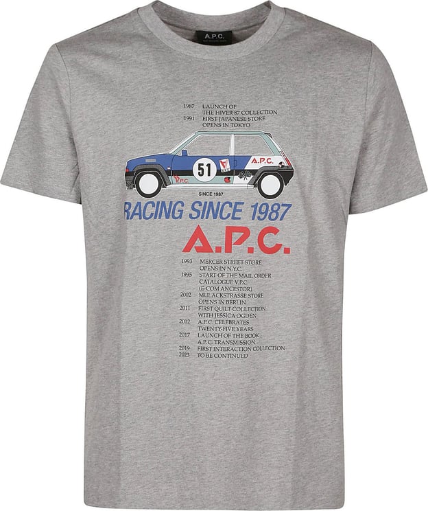 A.P.C. Martin T-shirt Grey Grijs