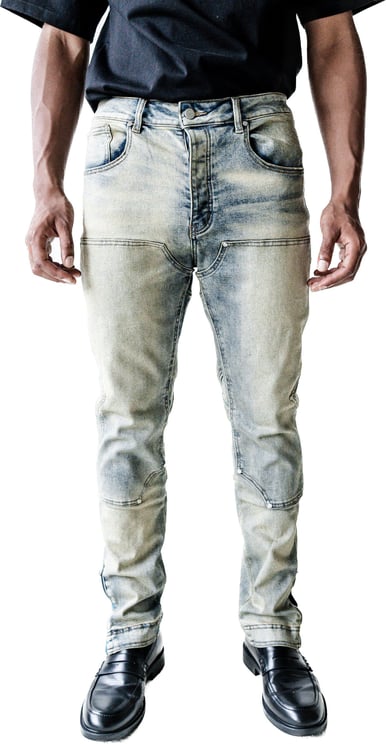 MESMO Jeans Dirty Wash Blauw