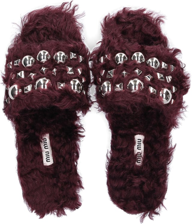 Miu Miu Women Sandals Lamb Fur - Jodie Rood
