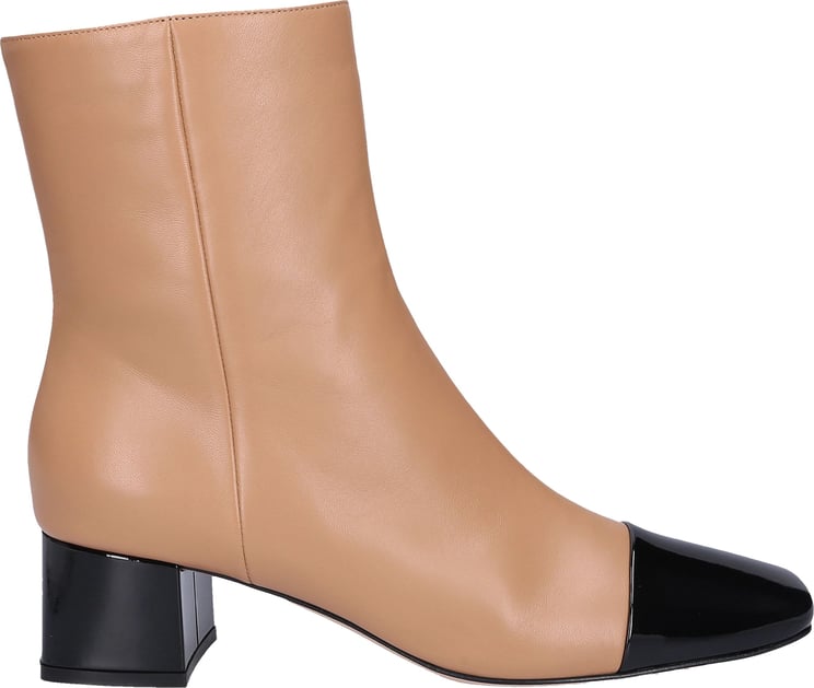 Gianvito Rossi Women Classic Ankle Boots LOGAN Nappa Leather - Dolder Beige