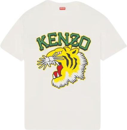 Kenzo Tiger Varsity T-Shirt Wit