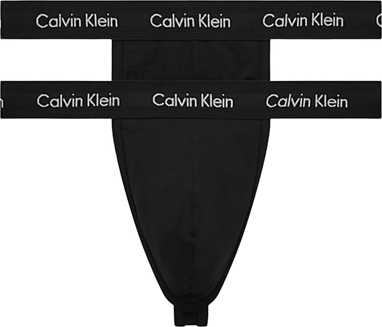 Calvin Klein 2 Pack Slip Zwart