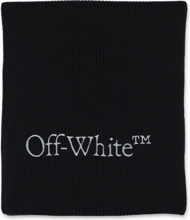 OFF-WHITE Bookish knit scarf Zwart