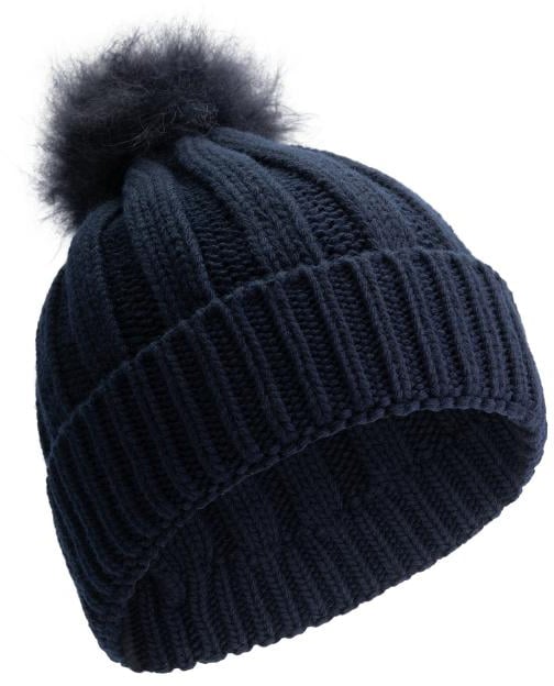 Woolrich Cash Pom Pom Beanie Blauw