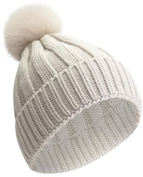 Woolrich Cash Pom Pom Beanie Beige