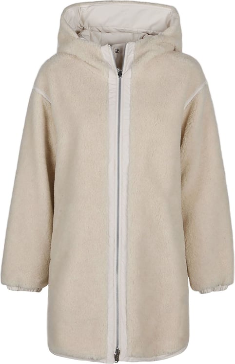 Woolrich Reversible Teddy Parka White Wit