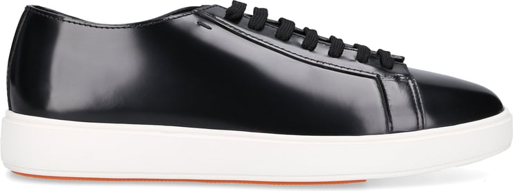 Santoni Low-top Sneakers Calfskin Stratos Zwart