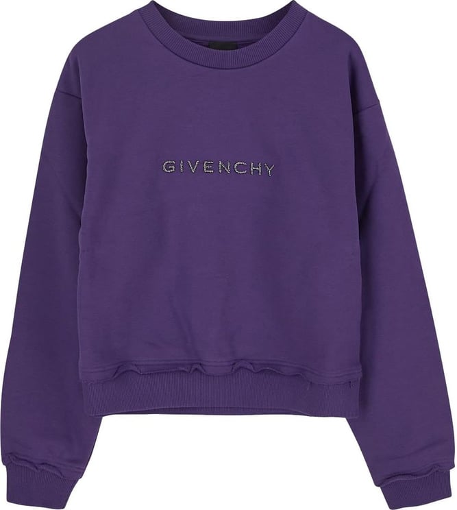 Givenchy Glitter Logo Sweatshirt Paars