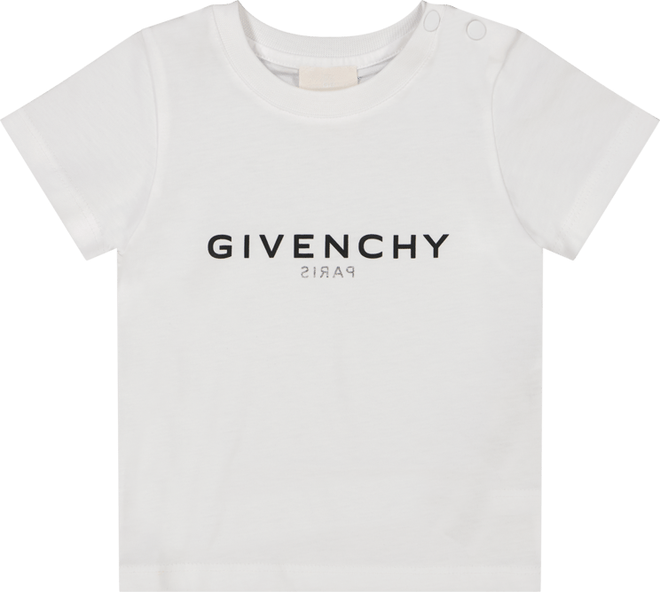Givenchy Givenchy H05268 baby t-shirt wit Wit