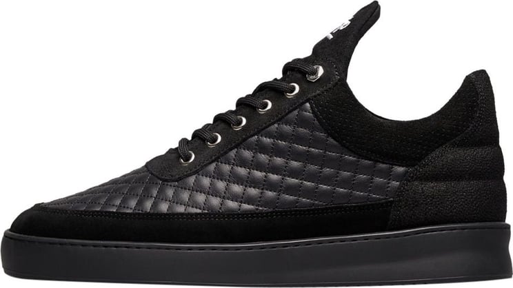 Filling Pieces Low Top Quilted Black Zwart