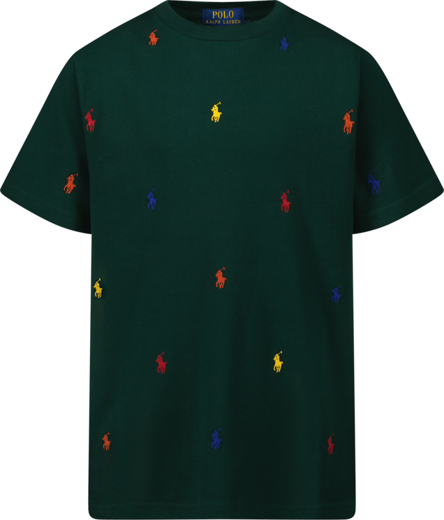 Ralph Lauren Ralph Lauren 844626 kinder t-shirt donker groen Groen