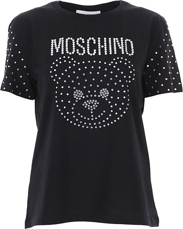 Moschino Moschino Couture Cotton Logo T-Shirt Zwart