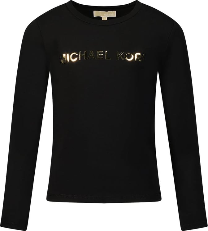 Michael Kors Michael Kors R15195 kinder t-shirt zwart Zwart