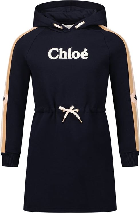 Chloé Chloe C12941 kinderjurk navy Blauw