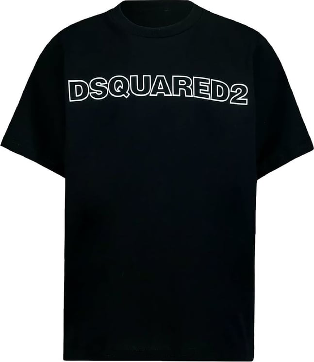 Dsquared2 Dsquared2 DQ1757 kinder t-shirt zwart Zwart