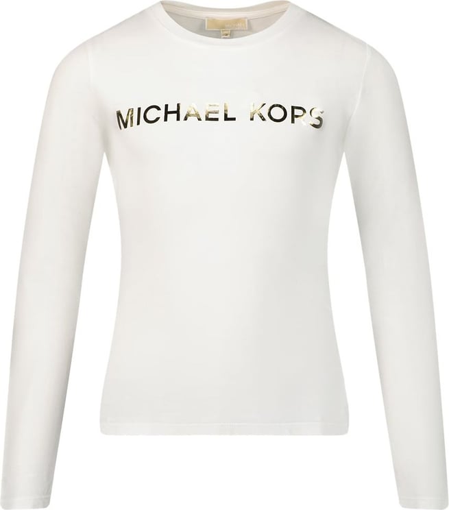 Michael Kors Michael Kors R15195 kinder t-shirt off white Wit