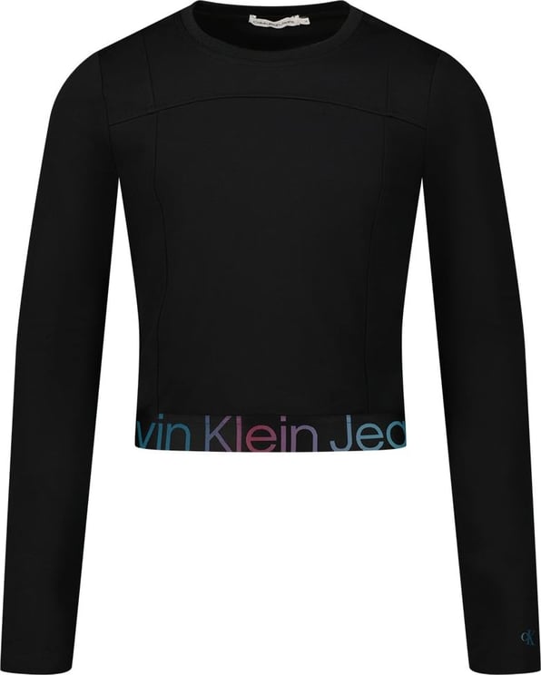 Calvin Klein Calvin Klein IG0IG02196 kinder t-shirt zwart Zwart