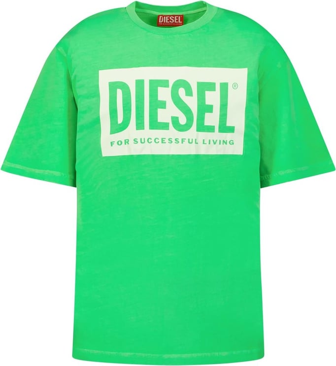 Diesel Diesel J01338 KYAV0 kinder t-shirt groen Groen
