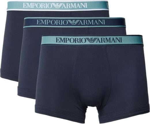 Emporio Armani EA7 Boxershorts 3-Pack Blauw Blauw