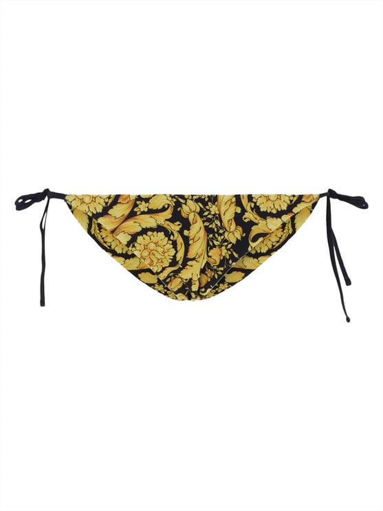 Versace Barocco Bikini Bottoms Zwart