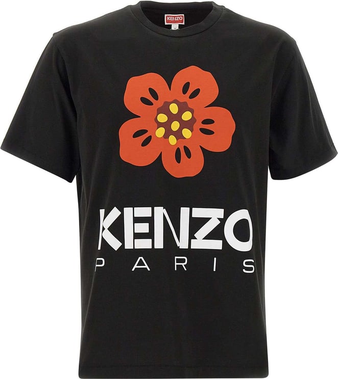 Kenzo t shirt a logo imprime 7 Zwart