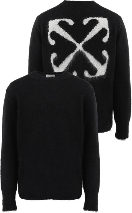 OFF-WHITE Arrow Knit Jumper Zwart