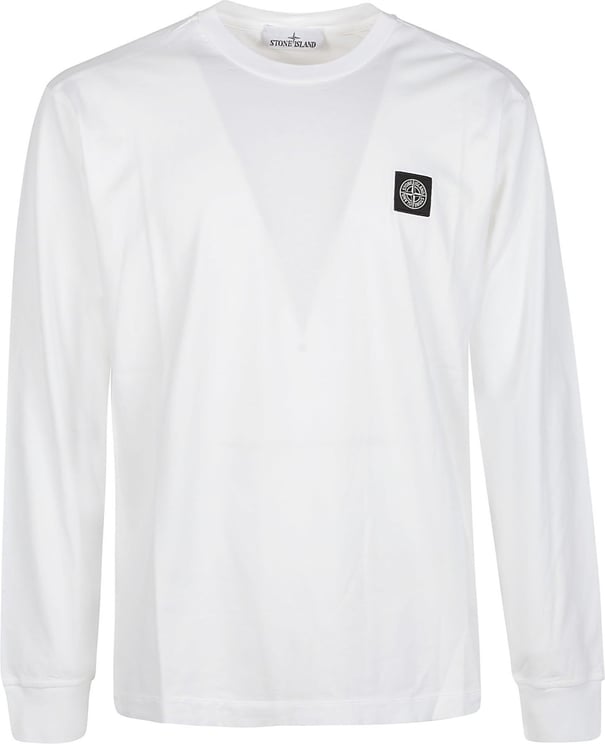 Stone Island Long Sleeve T-shirt White Wit