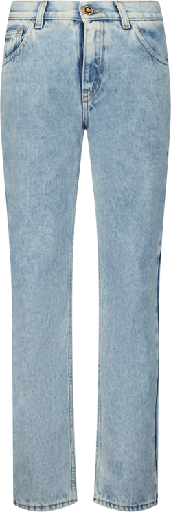 Versace pant denim lightblue Blauw