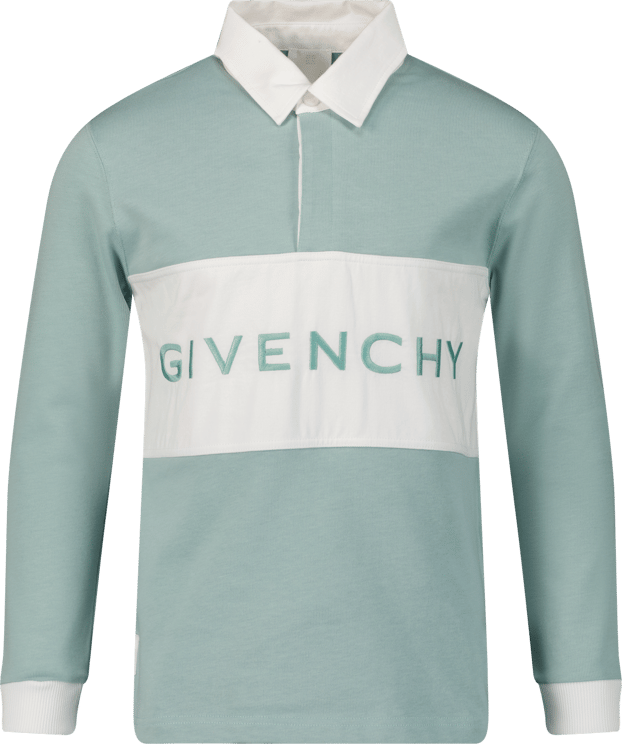 Givenchy Givenchy H25466 kinder polo licht groen Groen