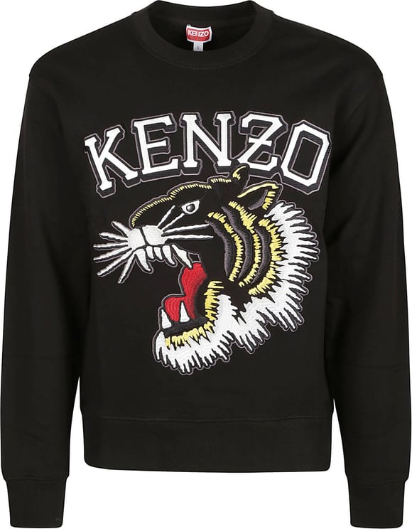 Kenzo Tiger Varsity Classic Sweatshirt Black Zwart