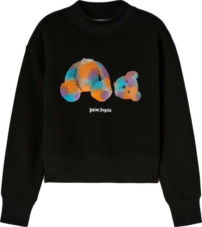 Palm Angels Bear Print Sweatshirt Zwart