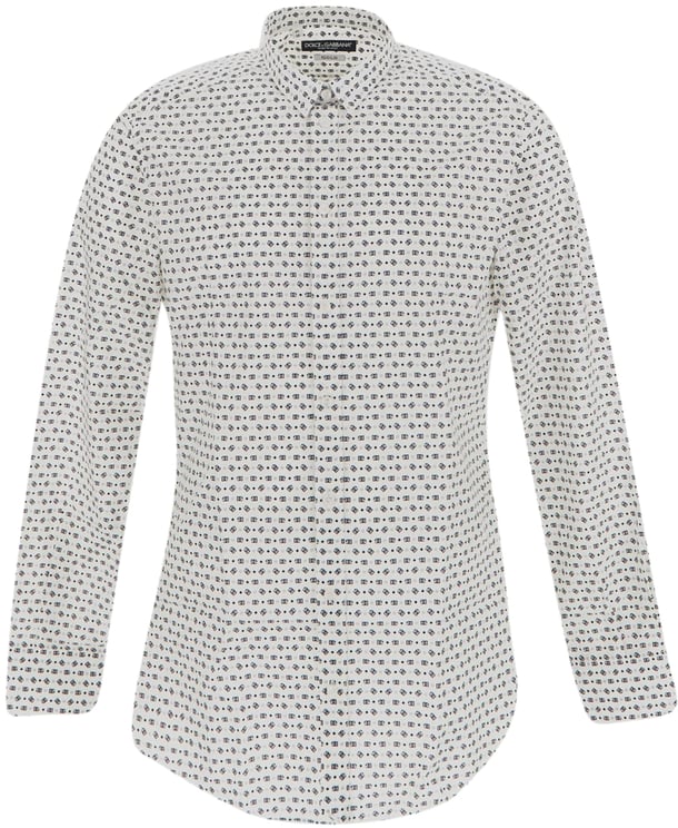 Dolce & Gabbana Logo Motif Shirt Wit