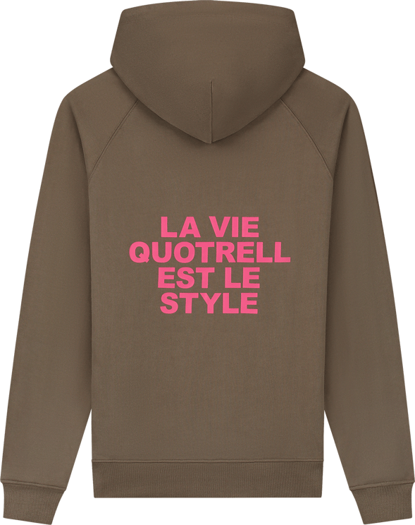 Quotrell La Vie Hoodie | Brown/pink Bruin