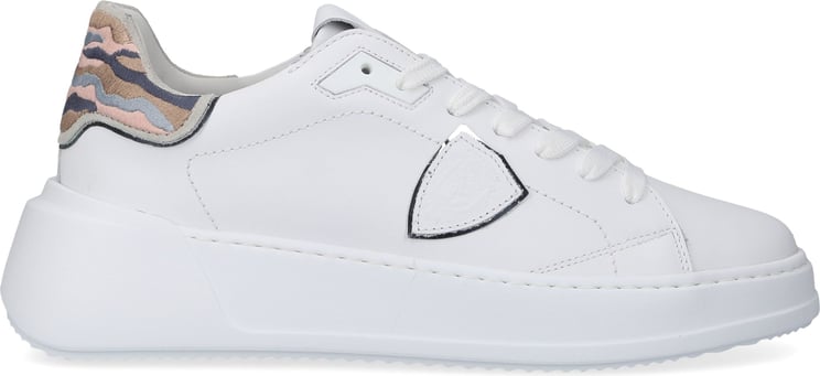 Philippe Model Low-top Sneakers Tres Temple Calfskin Glory Wit