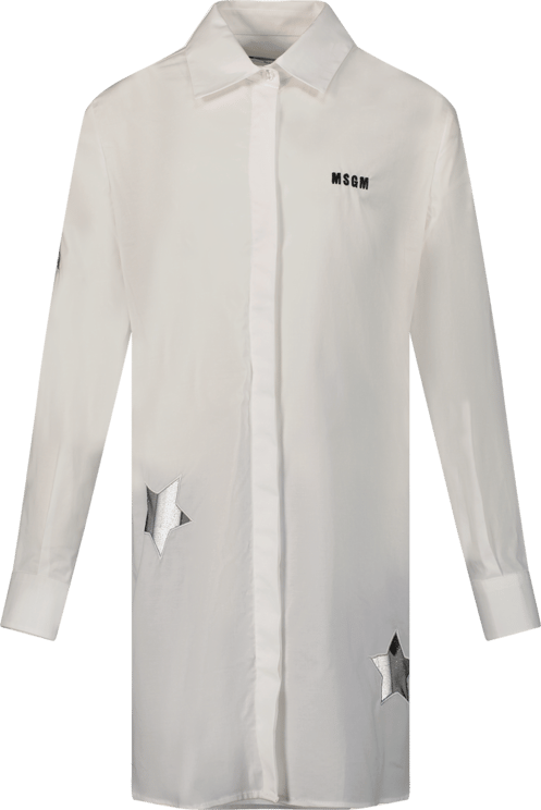 MSGM MSGM F3MSJGDR216 kinder overhemd wit Wit