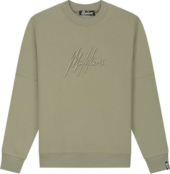 Malelions Men Duo Essentials Sweater - Green Groen