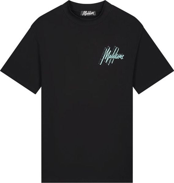 Malelions Oversized Graphic T-Shirt - Blac Zwart