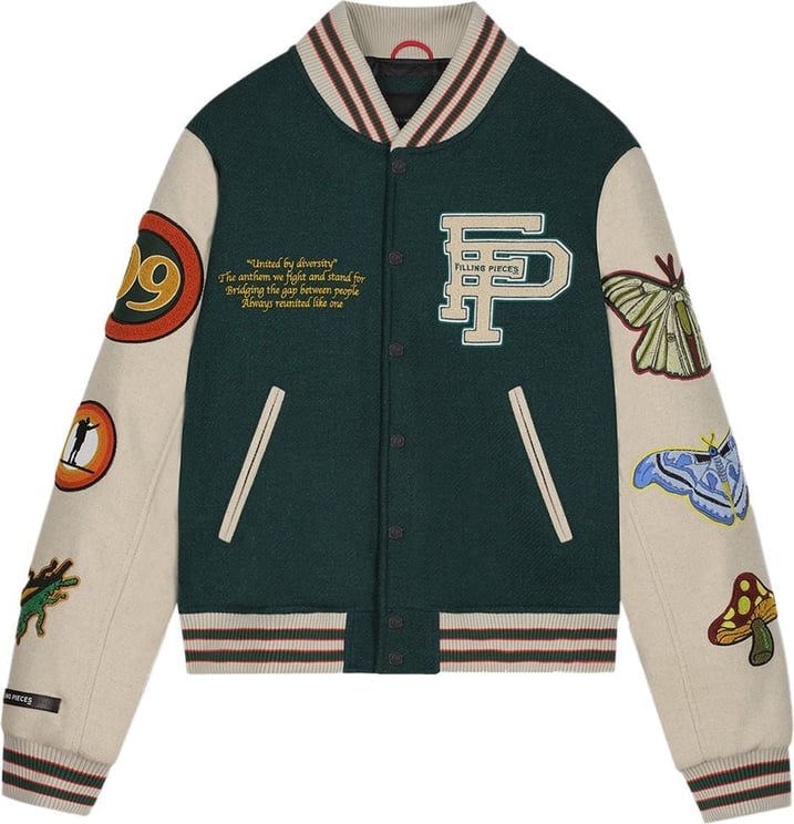 Filling Pieces Varsity Jacket Patches Groen