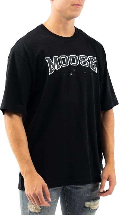 Moose Knuckles Noble T-Shirt Zwart