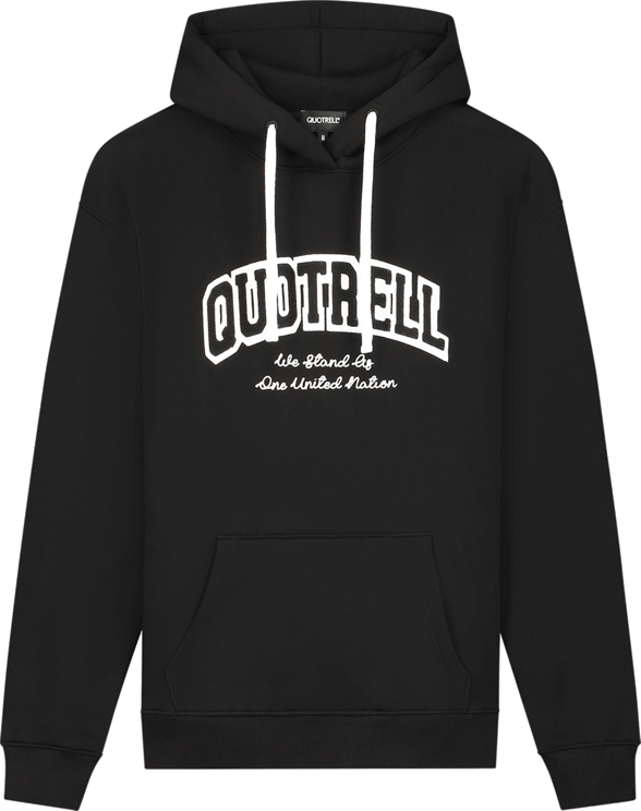 Quotrell University Hoodie | Black/white Zwart