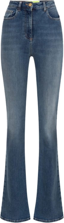 Elisabetta Franchi jeans flare blue denim Blauw
