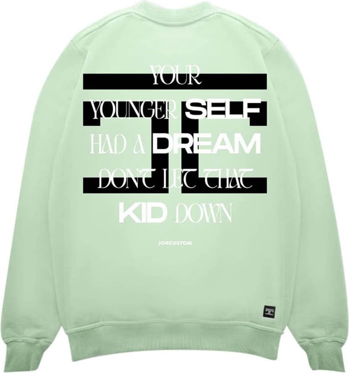 JORCUSTOM Dream Sweater Mint Zwart