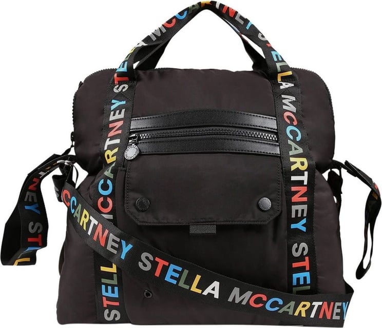 Stella McCartney Multicolor Logo Diaper Bag Zwart
