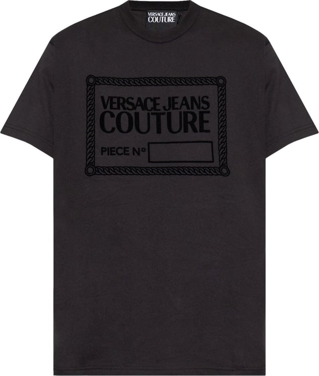 Versace Jeans Couture Versace Couture Heren T-shirt Zwart 75GAHT11-CJ00T/899 Zwart