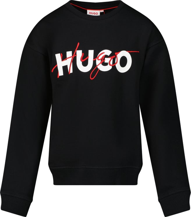 Hugo Boss HUGO G25153 kindertrui zwart Zwart